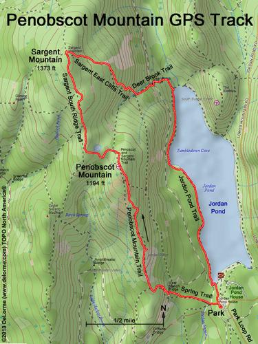 Penobscot Mountain gps track