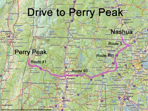 Perry Peak drive route