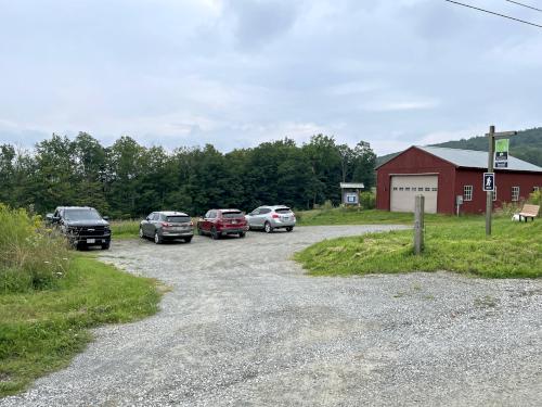 parking in August at Perry Peak in western MA