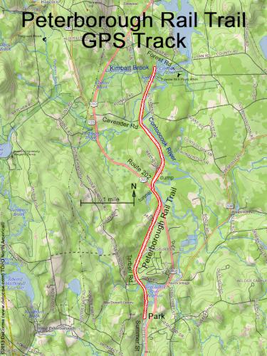 Peterborough Rail Trail gps track