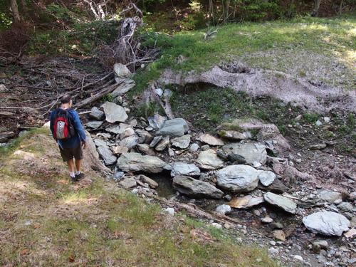 deep culvert across Boyden Brook Road on the way to Philadelphia Peak in northern Vermont