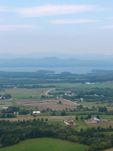 well-built steps on the trail to Mount Philo in northern Vermont