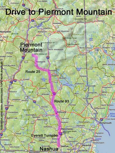 Piermont Mountain drive route