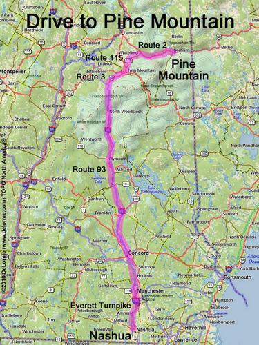 Pine Mountain drive route