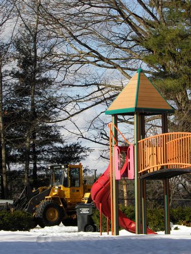 play gym at Pine Island Park in New Hampshire