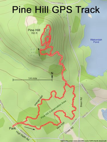 Pine Hill gps track