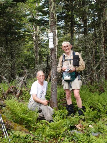 hikers on the summit of Pliny Mountain in New Hampshire