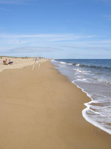 beach at Plum Island in Massachusetts