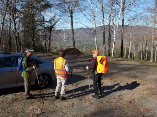 parking at Plymouth West Mountain in western New Hampshire