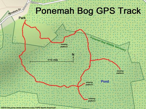 Ponemah Bog gps track