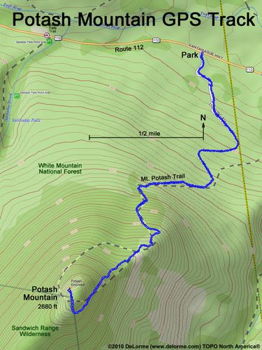 Potash Mountain gps track