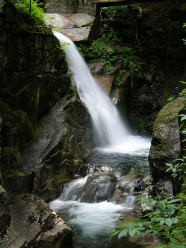 lower section of Sabbaday Falls in New Hampshire