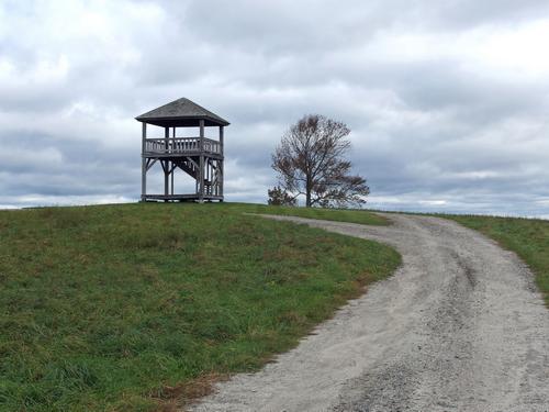 lookout tower atop Prospect Hill in northern Vermont