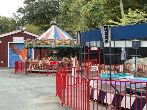 play area in October at Prospect Hill Park near Waltham in northeast MA