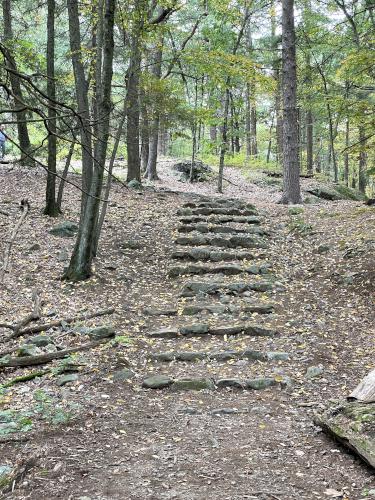 trail in October at Prospect Hill near Waltham in northeast MA