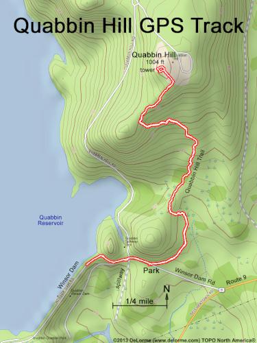 Quabbin Hill gps track