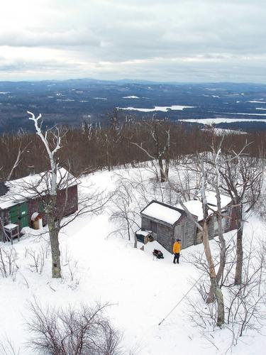 view from fire tower on Red Hill in New Hampshire