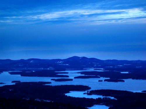 evening view from Red Hill in New Hampshire