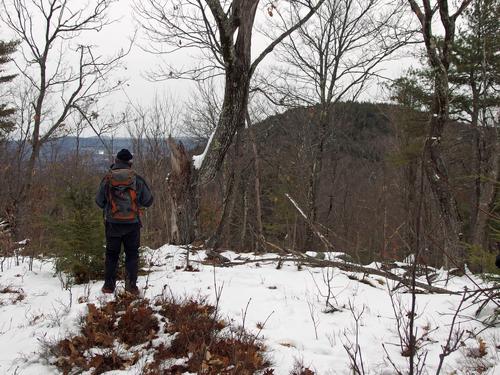 glimpse from Gibson Mountain of Riley Mountain in southern New Hampshire