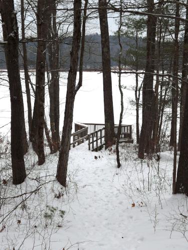 viewing platform at Riley Trails near Concord in southern New Hampshire