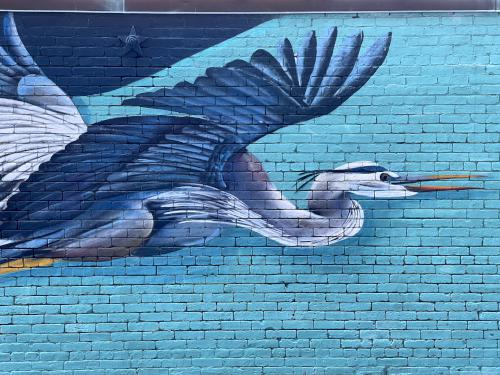 mural in September at the Nashua Riverwalk in New Hampshire