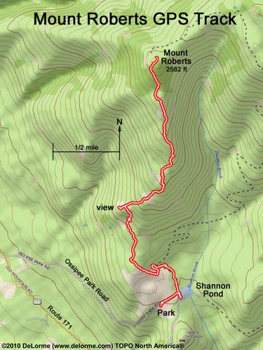 Mount Roberts gps track