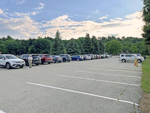 parking in July at Roby Park in southern NH