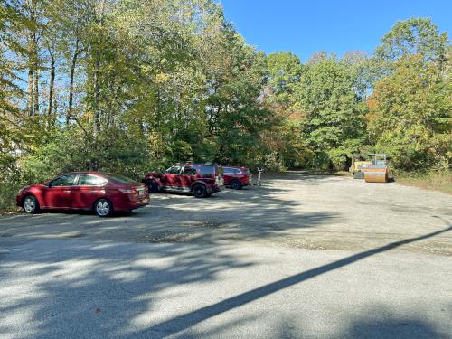 parking in October on the Rockingham Recreational Rail Trail in southern NH