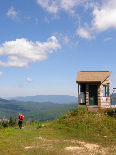 summer view from atop Mount Rosebrook in New Hampshire