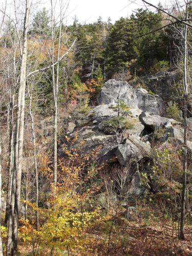 Castle Rock at Round Mountain in western Maine