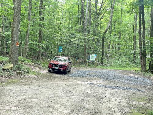 parking in August at Round Mountain in southwest MA