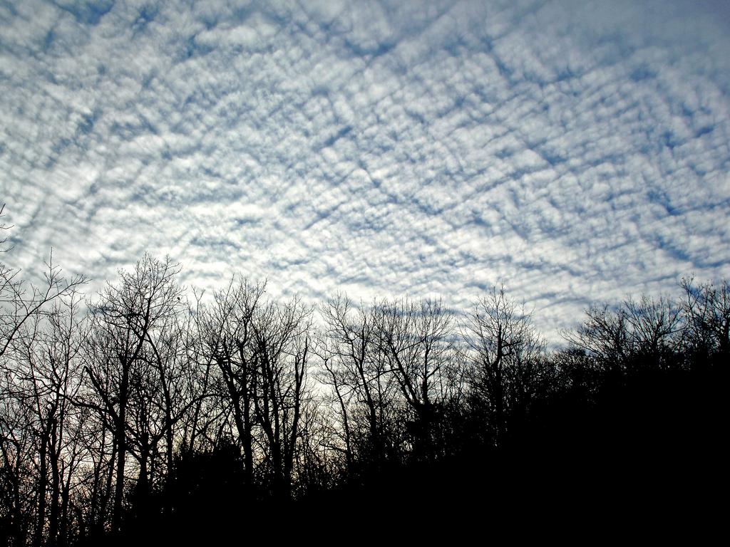 sinister clouds above Mount Rowe in New Hampshire