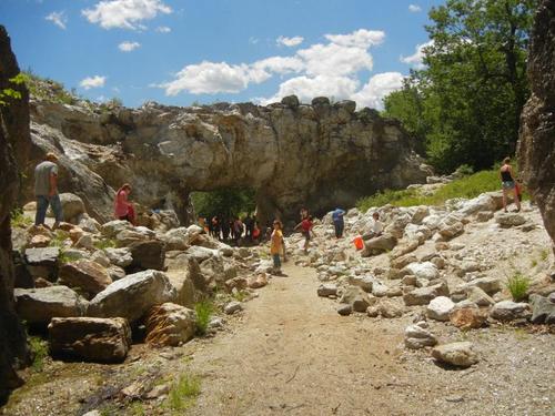 archway at Ruggles Mine in southern New Hampshire