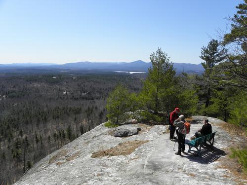 hikers on Sabattus Mountain in Maine