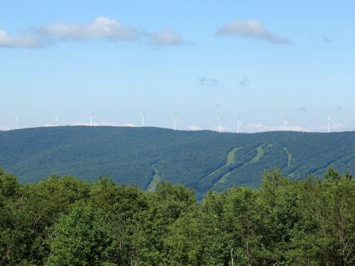 view toward Snowy Owl Resort from Saddle Ball Mountain in western Massachusetts