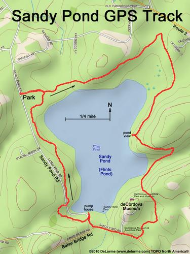 Sandy Pond gps track