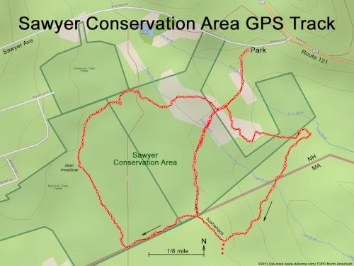 Sawyer Conservation Land gps track