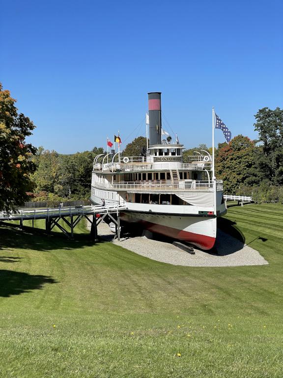 Ticonderoga in October at Shelburne Museum in northwest Vermont