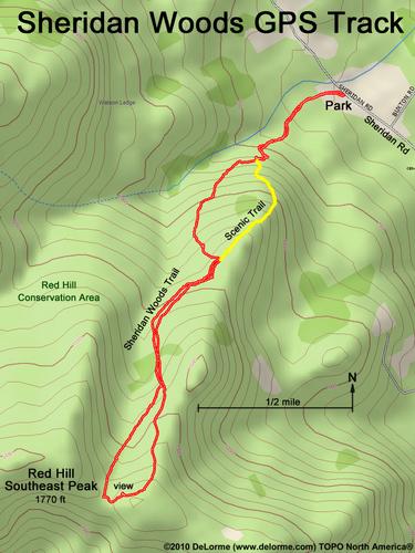 Sheridan Woods gps track