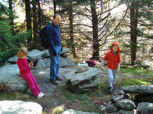 hikers on Thumb Mountain in New Hampshire