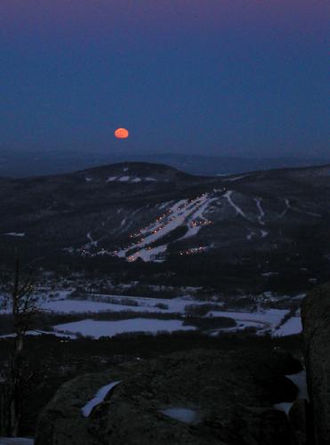 winter moonrise