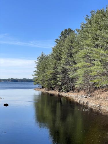 Quabbin Reservoir in April at Soapstone Hill in central MA