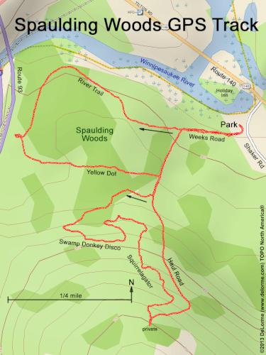 Spaulding Woods gps track