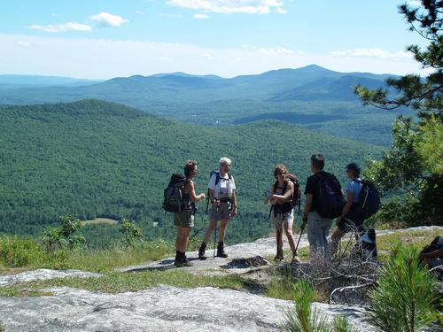 ledge view from Blueberry Mountain in Maine