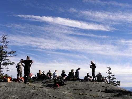 lunch on Mount Morgan in New Hampshire