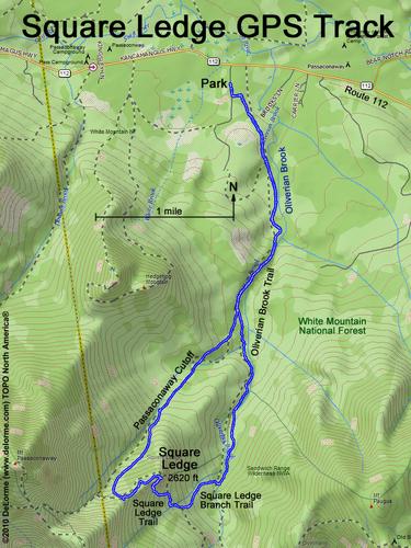 Square Ledge gps track