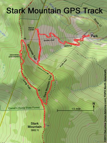 Stark Mountain gps track