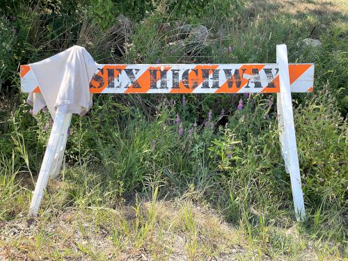 sign in August at Stavros Reservation near Essex in northeast Massachusetts