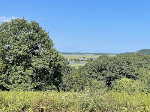 view in August 2022 from White Hill at Stavros Reservation near Essex in northeast Massachusetts