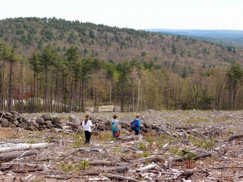 young bushwhackers on the way down from Stewarts Peak in New Hampshire